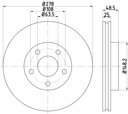 Brake Disc (ND5019K)
