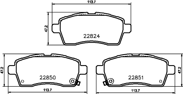 Brake Pad Set, disc brake (NP9031)