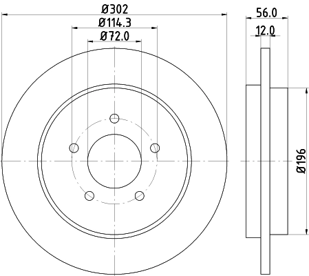 Brake Disc (ND5053K)