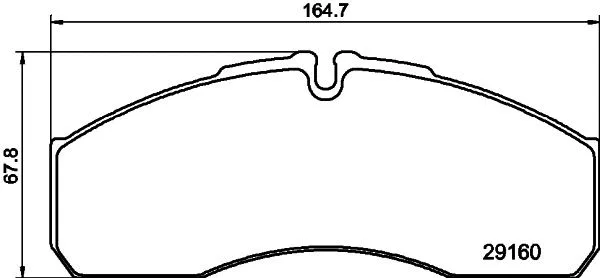 Brake Pad Set, disc brake (NP2102)