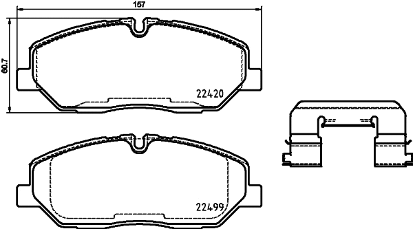 Brake Pad Set, disc brake (NP6133)