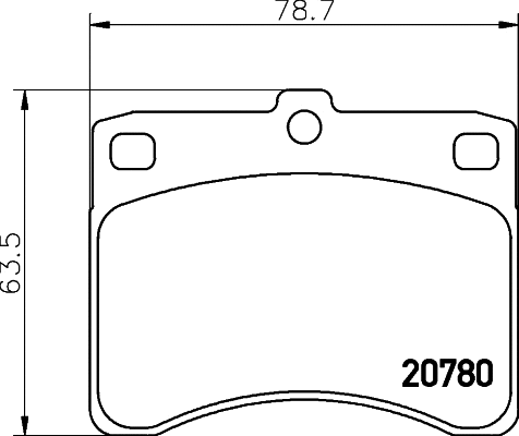 Brake Pad Set, disc brake (NP1160)
