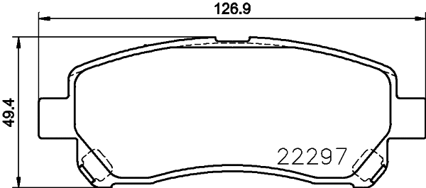 Brake Pad Set, disc brake (NP1084)