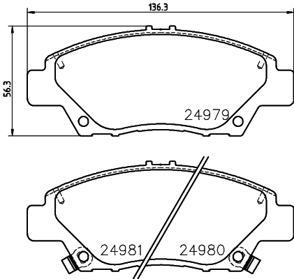 Brake Pad Set, disc brake (NP8013)