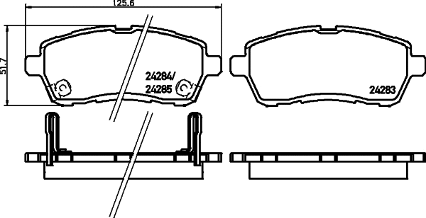 Brake Pad Set, disc brake (NP5030)
