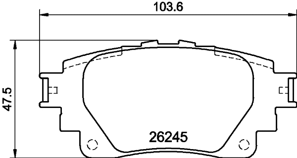 Brake Pad Set, disc brake (NP1181)