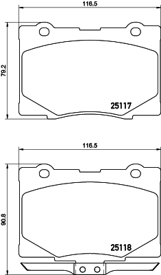 Brake Pad Set, disc brake (NP8045)