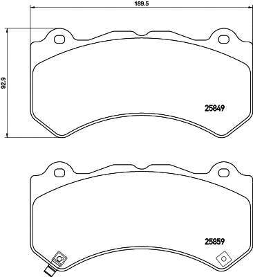 Brake Pad Set, disc brake (NP2065)