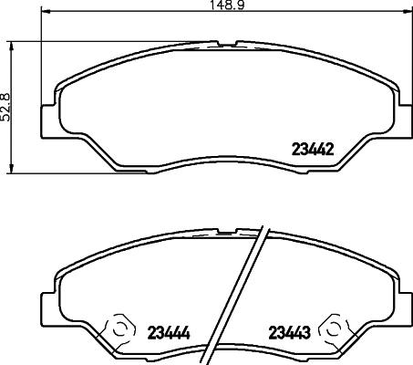 Brake Pad Set, disc brake (NP6050)