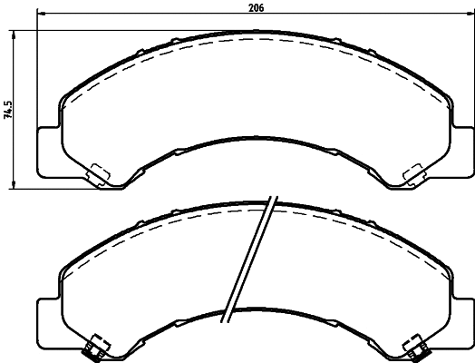 Brake Pad Set, disc brake (NP4006)