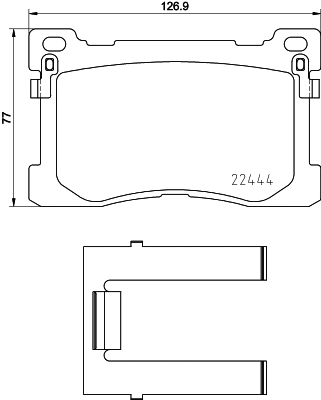 Brake Pad Set, disc brake (NP6135)