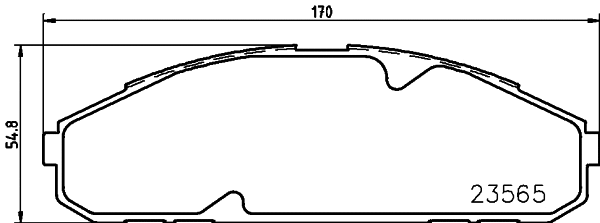 Brake Pad Set, disc brake (NP2086)