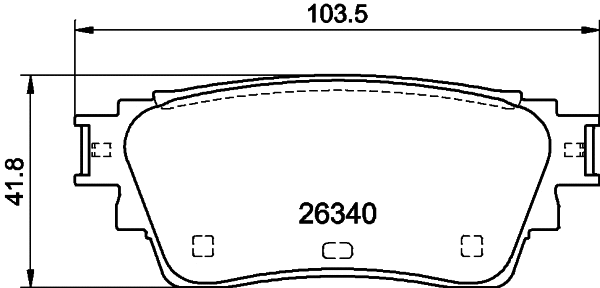 Brake Pad Set, disc brake (NP2116)