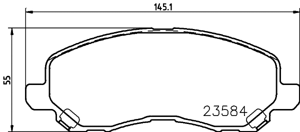Brake Pad Set, disc brake (NP3009)
