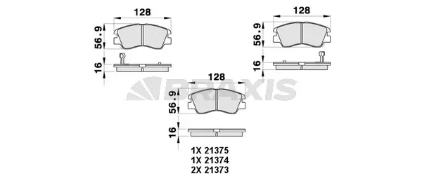 Brake Pad Set, disc brake (AB0430)