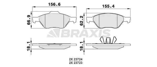 Brake Pad Set, disc brake (AA0010)
