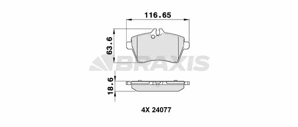 Brake Pad Set, disc brake (AA0039)