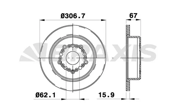 Brake Disc (AE0764)