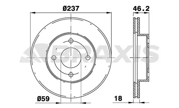 Brake Disc (AE0296)