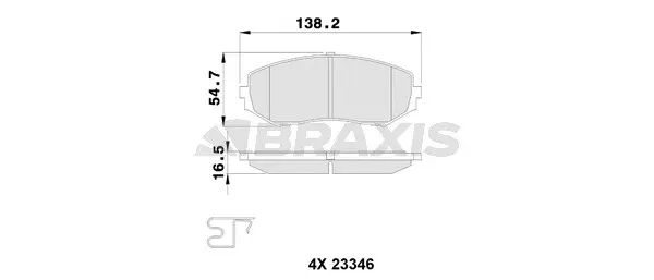 Brake Pad Set, disc brake (AB0110)