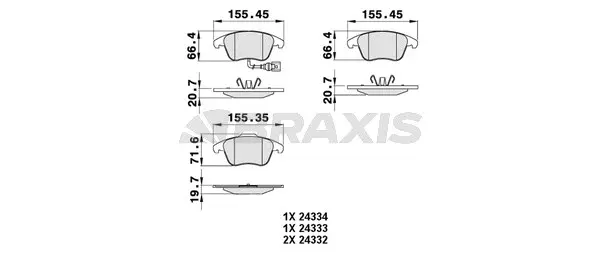 Brake Pad Set, disc brake (AB0059)