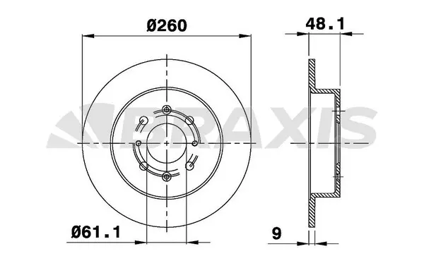 Brake Disc (AE0339)