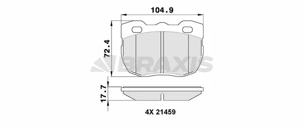 Brake Pad Set, disc brake (AA0305)
