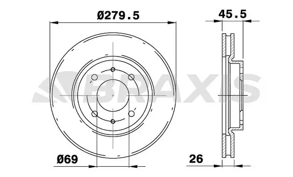 Brake Disc (AE0521)