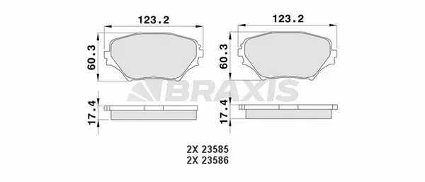 Brake Pad Set, disc brake (AA0114)