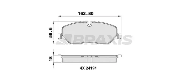 Brake Pad Set, disc brake (AA0207)