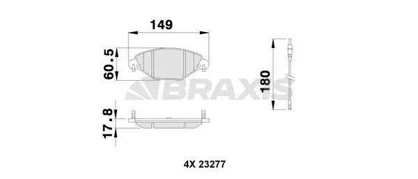 Brake Pad Set, disc brake (AB0114)