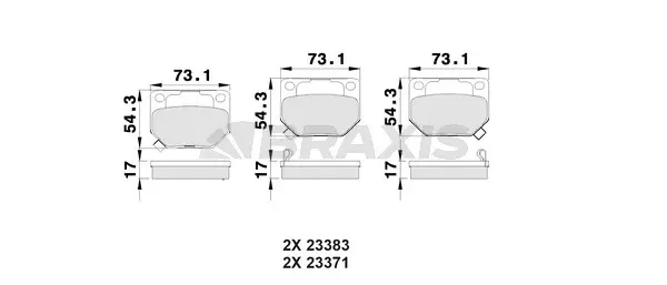 Brake Pad Set, disc brake (AB0027)