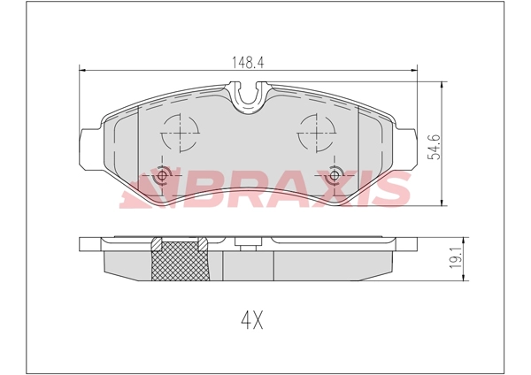 Brake Pad Set, disc brake (AB0631)
