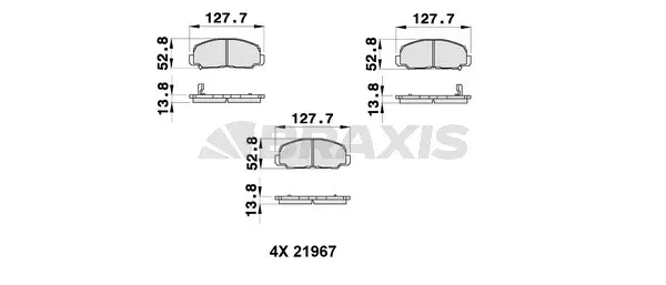 Brake Pad Set, disc brake (AB0339)