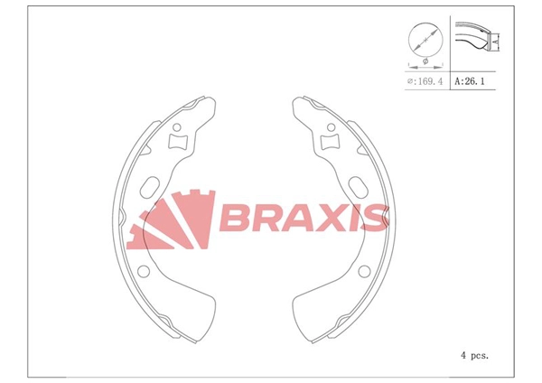 Brake Shoe Set (AC0154)