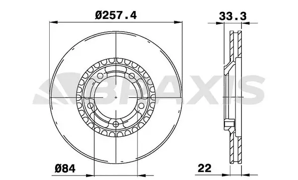 Brake Disc (AE0702)