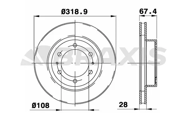 Brake Disc (AE0543)