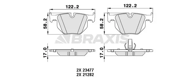 Brake Pad Set, disc brake (AA0230)
