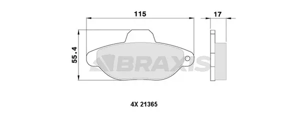 Brake Pad Set, disc brake (AA0109)