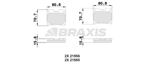 Brake Pad Set, disc brake (AB0514)