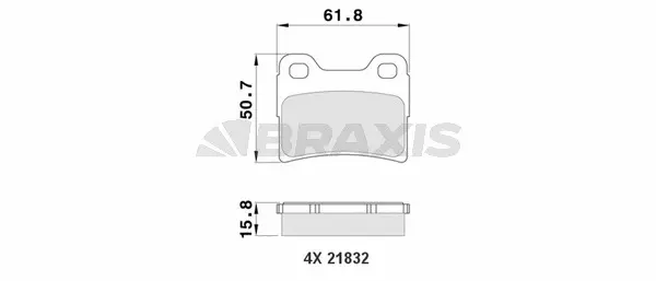 Brake Pad Set, disc brake (AA0150)