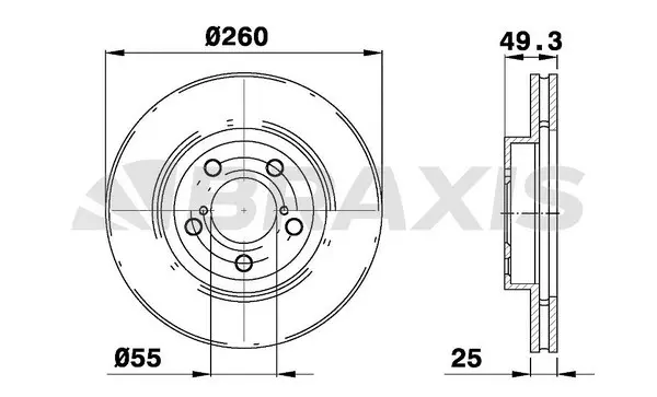 Brake Disc (AE0331)