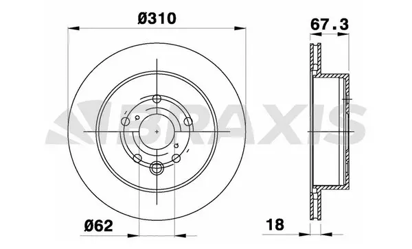 Brake Disc (AE0558)