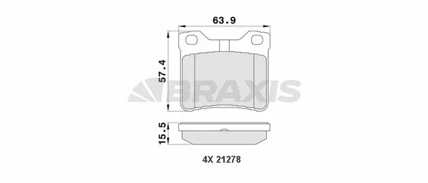 Brake Pad Set, disc brake (AA0113)
