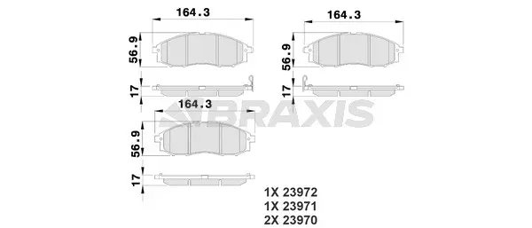 Brake Pad Set, disc brake (AB0213)