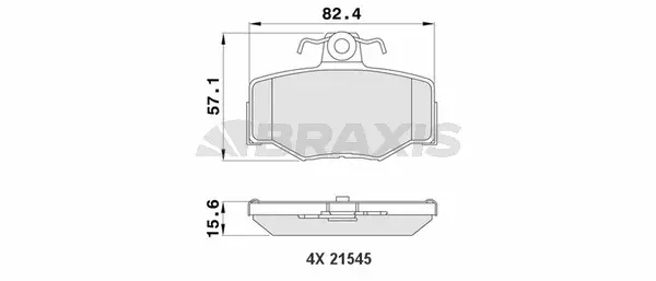 Brake Pad Set, disc brake (AA0120)