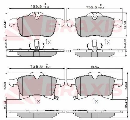 Brake Pad Set, disc brake (AA0604)