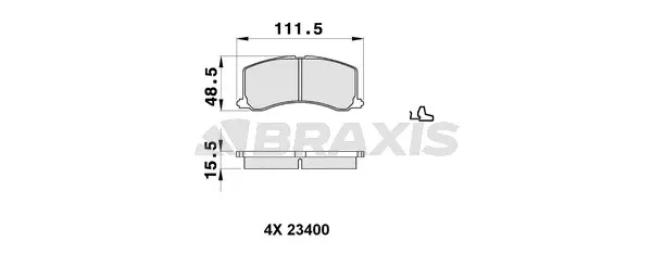Brake Pad Set, disc brake (AB0317)
