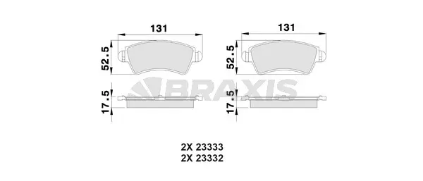 Brake Pad Set, disc brake (AB0024)
