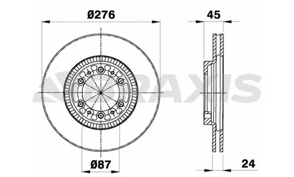 Brake Disc (AE0721)